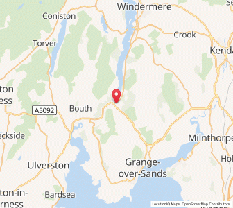 Map of Newby Bridge, EnglandEngland