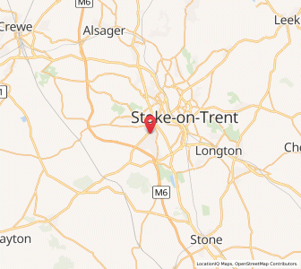Map of Newcastle under Lyme, EnglandEngland