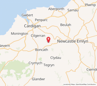 Map of Newchapel, WalesWales