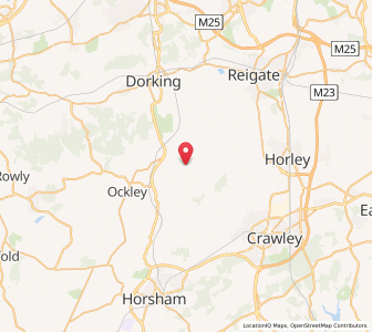Map of Newdigate, EnglandEngland