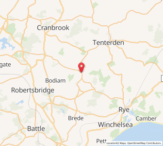 Map of Newenden, EnglandEngland