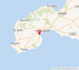 Map of Newlyn, EnglandEngland
