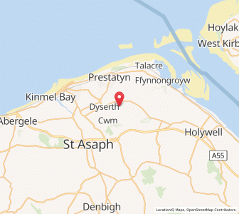 Map of Newmarket, WalesWales