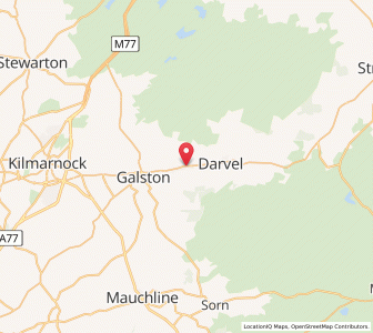 Map of Newmilns, ScotlandScotland