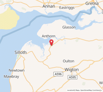 Map of Newton Arlosh, EnglandEngland