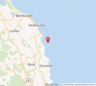 Map of Newton by the Sea, EnglandEngland