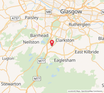 Map of Newton Mearns, ScotlandScotland