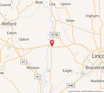 Map of Newton on Trent, EnglandEngland