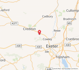 Map of Newton Saint Cyres, EnglandEngland