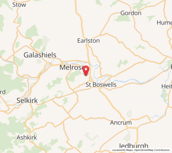 Map of Newtown Saint Boswells, ScotlandScotland