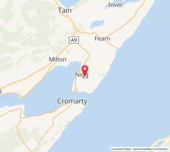 Map of Nigg, ScotlandScotland