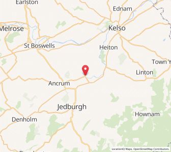 Map of Nisbet, ScotlandScotland