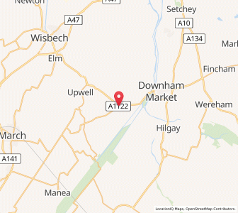 Map of Nordelph, EnglandEngland