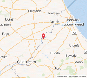 Map of Norham, EnglandEngland