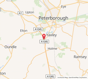 Map of Norman Cross, EnglandEngland