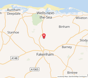 Map of North Barsham, EnglandEngland