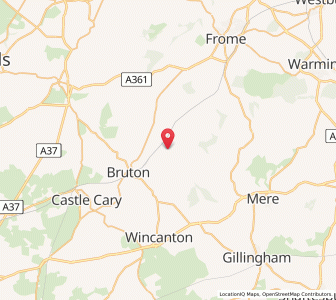 Map of North Brewham, EnglandEngland