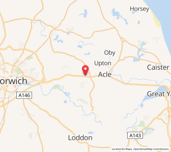 Map of North Burlingham, EnglandEngland