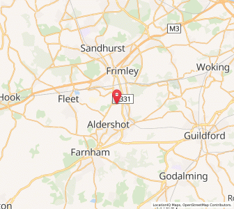Map of North Camp, EnglandEngland