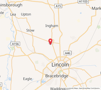 Map of North Carlton, EnglandEngland