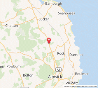 Map of North Charlton, EnglandEngland