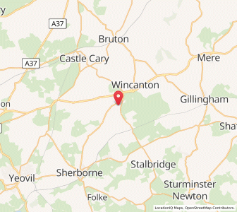 Map of North Cheriton, EnglandEngland