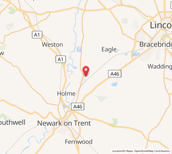 Map of North Collingham, EnglandEngland