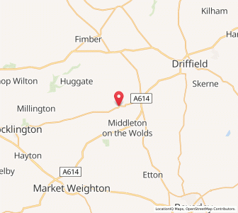 Map of North Dalton, EnglandEngland