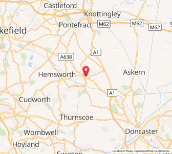 Map of North Elmsall, EnglandEngland