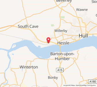 Map of North Ferriby, EnglandEngland