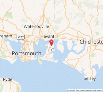 Map of North Hayling, EnglandEngland