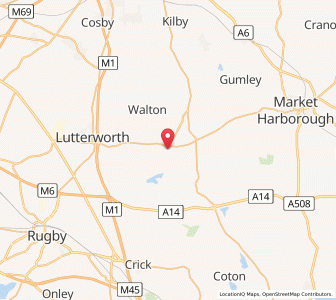Map of North Kilworth, EnglandEngland