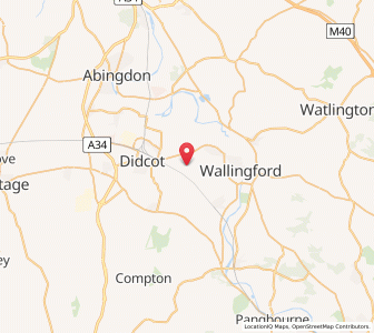 Map of North Moreton, EnglandEngland