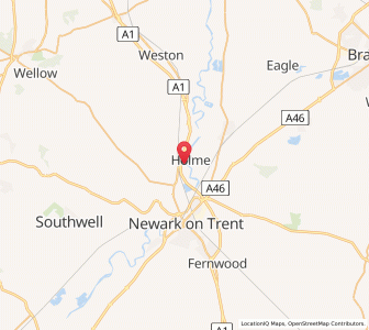 Map of North Muskham, EnglandEngland
