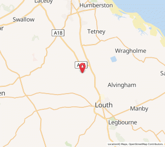 Map of North Ormsby, EnglandEngland