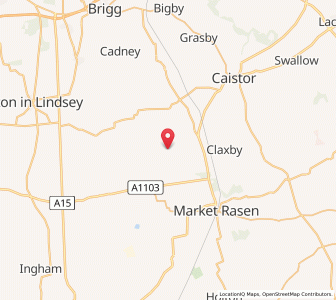 Map of North Owersby, EnglandEngland