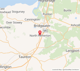 Map of North Petherton, EnglandEngland