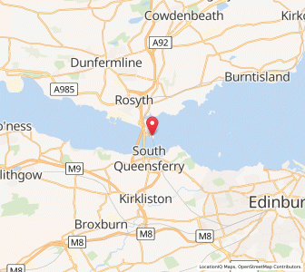 Map of North Queensferry, ScotlandScotland