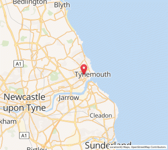 Map of North Shields, EnglandEngland
