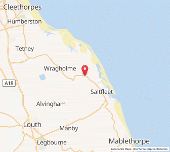 Map of North Somercotes, EnglandEngland