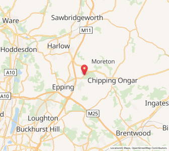 Map of North Weald, EnglandEngland