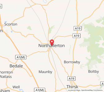 Map of Northallerton, EnglandEngland