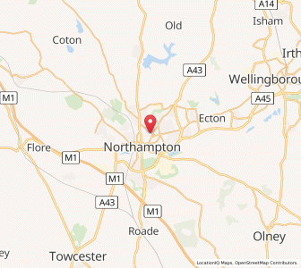 Map of Northampton, EnglandEngland