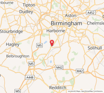 Map of Northfield, EnglandEngland