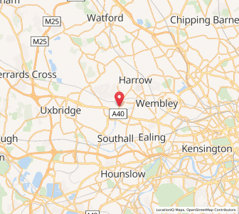 Map of Northolt, EnglandEngland