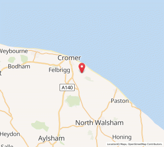 Map of Northrepps, EnglandEngland
