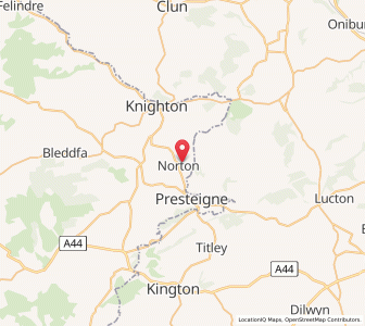 Map of Norton, WalesWales