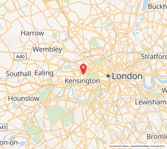 Map of Notting Hill Gate, EnglandEngland