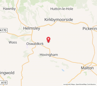 Map of Nunnington, EnglandEngland