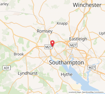 Map of Nursling, EnglandEngland